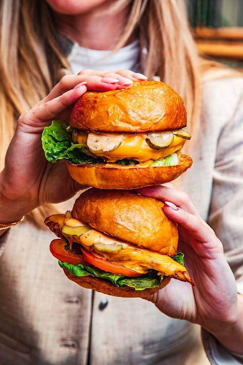 Two homemade burgers held up at Ten Streets Social
