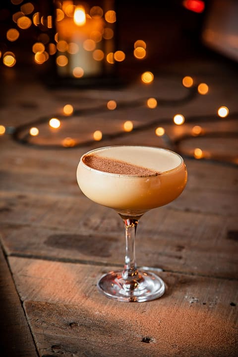 An espresso martini by candlelight at Ten Streets Social